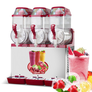 Máquina de granizado de hielo comercial Tres <span class=keywords><strong>tanques</strong></span> 36L Bebida fría Máquina de bebida de fruta de granizado de hielo triturado - Product Image 4