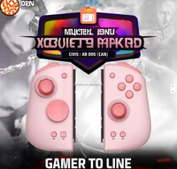 Mobapad Gemini2 Joystick con Cable Ajustable para Juegos con Vibración HD/Giroscopio de 6 Ejes y Sensor de Movimiento para Switch/Switch OLED