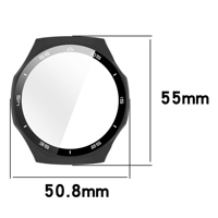 BEEFLYPOWER Tam Koruma Darbeye Dayanıklı Sert PC Temperli Cam Ekran Koruyucu Kılıf Huawei Watch GT7 Pro 46mm için