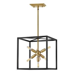 Lámpara de Araña Bohemia de Tela Geométrica Beige |   Iluminación Costera para Zonas de Ocio de Hoteles Turísticos y Decoración Bohemia - Product Image 4
