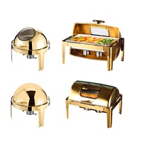 Chafing Dishes Buffet-Set, Warmhalteplatten für Speisen, Buffet-Präsentationswärmer für Catering, moderne Gastronomiebedarf