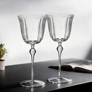 Calici da Vino Bianco di Lusso Samyo, Personalizzati, di Massima Qualità, in Cristallo Trasparente, <span class=keywords><strong>a</strong></span> <span class=keywords><strong>Tulipano</strong></span> con Stelo Lungo - Product Image 1