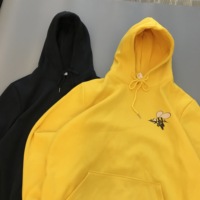 YKH 330GSM Transfer Print Logo Hoodie Fleece Pullover Diseño personalizado Streetwear Alta calidad Oversized Blank Men's Wear Hoodie