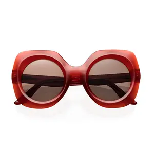 Sifier Custom Women Red Unique Acetate Polarized Shades Trendy Sunglasses Newest 2024