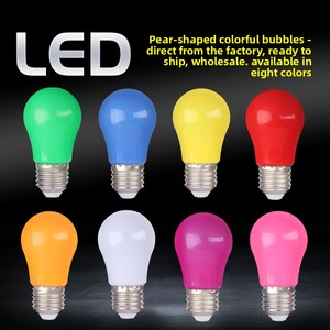 <span class=keywords><strong>Ampoule</strong></span> <span class=keywords><strong>LED</strong></span> en plastique en forme de poire <span class=keywords><strong>E27</strong></span> colorée avec CRI 70-80 et 50 lumens pour la décoration d'ambiance intérieure/extérieure des fêtes - Product Image 4