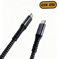 Cable USB-C USB3.1 Gen2 de 10 Gbps, Carga Rápida de 100 W, Nailon Trenzado Duradero y Ecológico, Compatible con Todos los Dispositivos Tipo C, OEM Personalizado