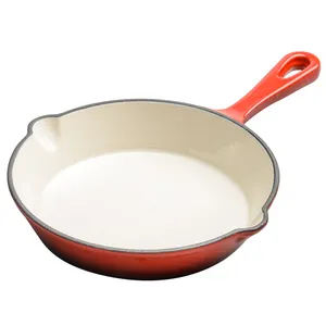 Чугунная эмалированная сковорода, керамическая сковорода, набор посуды, плоская форма для стейка, форма для выпечки с короткой ручкой и 2 выходными насадками