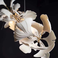 Lustre en verre LED personnalisé de luxe pour escalier, suspension réglable en hauteur pour la décoration de la maison, salle de banquet, duplex, hall d'hôtel