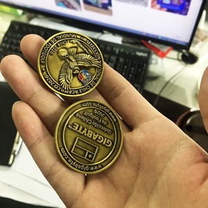 Pièce de monnaie commémorative 3D en alliage de zinc doré antique, fabriquée sur mesure avec LOGO, pour souvenir et cadeau promotionnel - Product Image 3