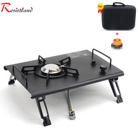 Table pliante rectangulaire IGT pour le camping en plein air, en alliage d'aluminium, à trois sections, réglable en hauteur, portable, pour les marchés nocturnes