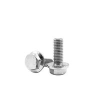 Boulons à bride hexagonale en acier inoxydable galvanisé sur mesure, boulons à tête hexagonale durables, boulons à bride hexagonale filetés plaqués