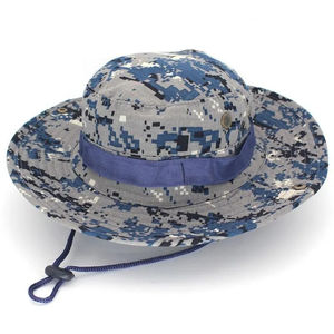 Hot Sale <b>Flat</b> Top Outdoor Camouflage Sunshade Cap Male Special <b>Men</b> Women Training Camo Boonie <b>Hats</b> with Custom Embroidery Logo - Product Image 6
