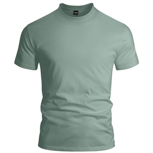 T-<span class=keywords><strong>shirt</strong></span> décontracté à manches courtes pour homme, couleur unie, coupe ajustée, pour l'été, prêt à porter en tant que sous-vêtement, en stock - Product Image 4