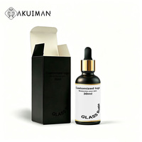Flacons compte-gouttes en verre noir de 10 ml et 15 ml avec boîte, emballage pour huiles essentielles, contenants cosmétiques rechargeables avec étiquettes