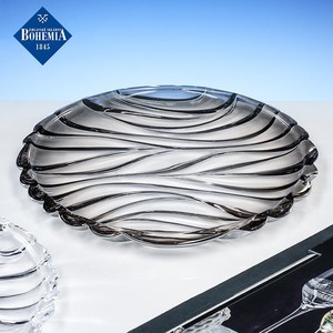 Bohemia Crystal Glass Fruit Plate Round Handmade For Home Living Room Coffee Table Party Snack Candy Dried Fruit Serving - Product Image 2