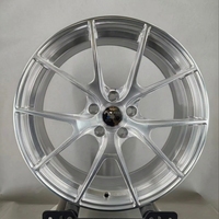 Jantes de voiture en alliage d'aluminium forgées monobloc argentées 19 20 pouces 5*112 5*120 5*130 pour BMW Porsche Corvette C8 Tuning