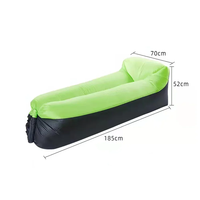 Matelas pneumatique gonflable pour le camping en plein air, coussin triangulaire gonflable, chaise longue gonflable de plage