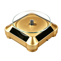 Nouveau présentoir solaire doré amélioré avec support rotatif à 360 degrés