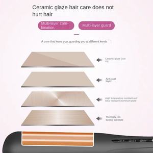 جهاز فرد الشعر CONFU ضوء LED لصالون المنزل متعدد الوظائف محمول سريع PTC مسخن كهربائي للتحكم في درجة الحرارة فرد - Product Image 6