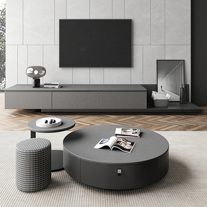 ชุดเฟอร์นิเจอร์ไม้สไตล์มินิมอลเรียบง่าย ปี <span class=keywords><strong>2022</strong></span> ตู้วางทีวีสำหรับห้องนอน ห้องนั่งเล่น ทำจากไม้ MDF ดีไซน์ทันสมัย - Product Image 3