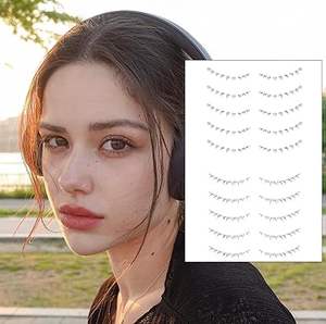 สติกเกอร์ขนตาล่างชั่วคราวสำหรับผู้หญิงวัสดุสำหรับแต่งตาปลอมแบบเส้น<span class=keywords><strong>ผม</strong></span>เหมือนเส้น<span class=keywords><strong>ผม</strong></span> - Product Image 5