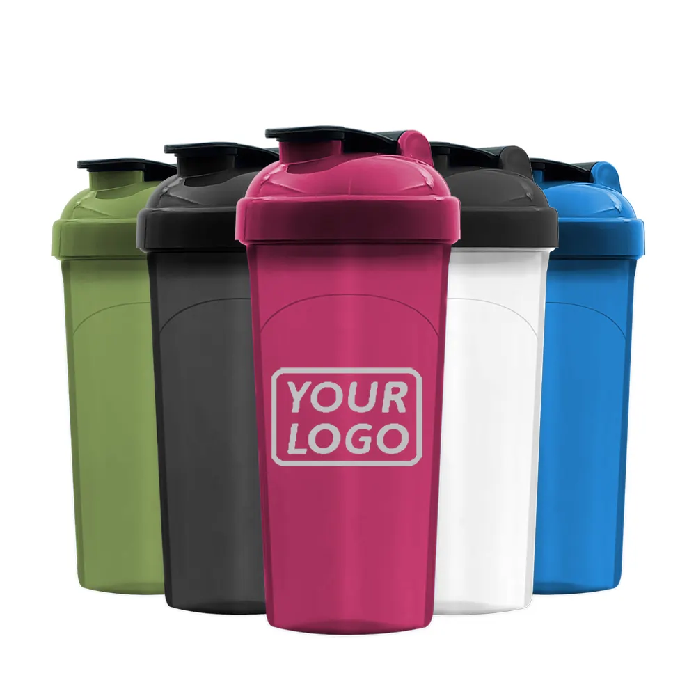 Logo personalizzato BPA Free Plastic Portable Classic Shake Protien Protein Shaker Cup Gym Shaker Bottle per frullati proteici