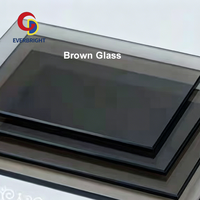 Verre flotté trempé teinté bronze brun 4mm 5mm 6mm 8mm 10mm certifié CE SGCC pour fenêtres, murs-rideaux, façades de bâtiments, sur mesure