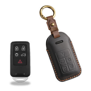 Nueva Funda para Llaves de Coche Estilo Vintage, Apta para Modelos Antiguos de Volvo, Hecha de Cuero Genuino y Hecha a Mano, Funda para Llaves con Porta Llaves - Product Image 6