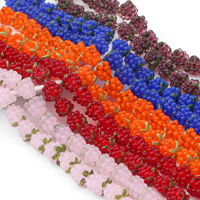 Cuentas de Vidrio de Murano Multicolores, Coloridas y Elegantes, con Forma de Frambuesa, para Hacer Pulseras, Collares y Joyería