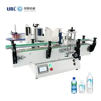 Ubl Fabriek Guangzhou Sticker Lijm Huisdier Fles Olie Water Etikettering Machine Voor Flessen Water