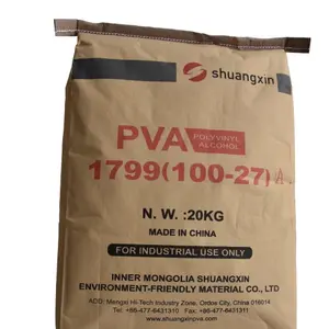 الصف الصناعي أفضل shuangxin/ wanwei العلامة التجارية PVA 1799 مسحوق من أجل pva pvac المنسوجات