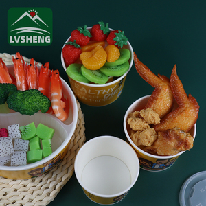 Offre Spéciale usine en gros blanc bol en papier jetable de qualité alimentaire 24oz bol en papier - Product Image 4