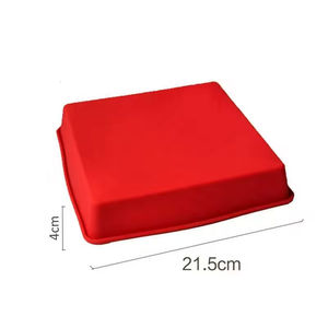 พิมพ์อบขนมสี่เหลี่ยมซิลิโคนแบบไม่ติดกระทะ เป็นมิตรกับสิ่งแวดล้อม สำหรับทำชีสเค้กและบราวนี่ - Product Image 3