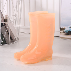 YL7305 PVC couleur bonbon clair <span class=keywords><strong>bottes</strong></span> <span class=keywords><strong>de</strong></span> <span class=keywords><strong>pluie</strong></span> dame Transparent antidérapant imperméable belles <span class=keywords><strong>bottes</strong></span> <span class=keywords><strong>de</strong></span> <span class=keywords><strong>pluie</strong></span> pour femmes chaussures - Product Image 3