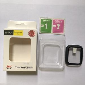 Boîtier de protection d'écran 2 en 1 en verre trempé, pour <span class=keywords><strong>Apple</strong></span> <span class=keywords><strong>Watch</strong></span> série 5 4 3 2 1 44mm, 2 pièces - Product Image 6