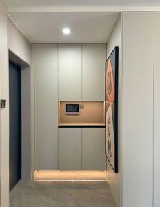 <span class=keywords><strong>Meuble</strong></span> de banc à chaussures en bois massif haut de gamme meubles sur mesure pour l'entrée du salon étagère à chaussures de séparation respectueuse de l'environnement - Product Image 5
