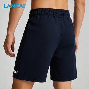 Custom logo Sport Shorts Men's Gym Sports Workout Shorts Quick Drying <b>Elastic</b> Waist Fitness Jogger Shorts Casual Mid Waist Style - Product Image 3