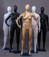 Mannequin de présentation en plastique ABS pour vêtements grande taille, mannequin féminin et mannequin femme ronde pour affichage