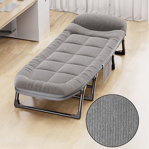 Cama Plegable Individual Portátil, Sillón Reclinable Multifuncional con Estructura de Acero, Diseño Moderno para Sala de Estar y Uso en Campamentos al Aire Libre - Product Image 1