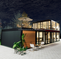 Maison Modulaire Conteneurisée Moderne à Deux Étages, 2 Chambres, Maisonnette Préfabriquée, Appartement Préfabriqué, Utilisation Commerciale, Panneau Sandwich