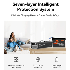 Batería Lifepo4 12V 40a Cargador de batería de litio 14,6 V Automático <span class=keywords><strong>para</strong></span> baterías solares de iones de litio recargables de ciclo profundo de 12,8 V - Product Image 5