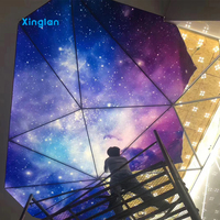 Boîte à lumière publicitaire en tissu LED RVB, film PVC pour plafond tendu, boîte à lumière pour enseignes intérieures et extérieures