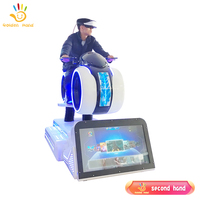 9D VR emballant la voiture de course de mouvement d'intérieur/extérieur et le simulateur de moto avec le métal et les matières plastiques ont employé la bonne condition