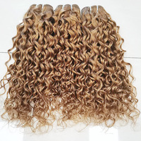 Perruque ondulée naturelle 10A #27 et Lace Closure 4x4, Extension de cheveux humains, haute qualité