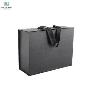 Custom-Made Luxury Folding Gift <strong>Box</strong> <strong>with</strong> Magnetic Fastener Personalized Logo Luxury Cardboard Handle Fast Shipping Paper Boxes - Product Image 3