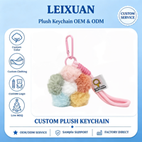 Porte-clés en peluche fleur colorée, décoratif et créatif pour sac, pendentif pour sac à dos, idéal pour les cadeaux de fêtes