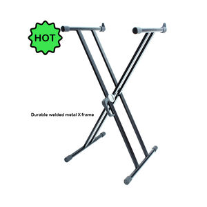 KS017 Support de clavier Yinyu Quick-Clamp Double X Frame avec largeur et hauteur réglables pour pianos électroniques et synthétiseurs - Product Image 1