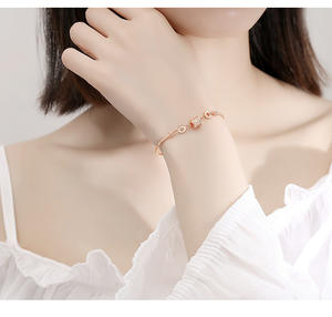 Custom Jewelry 925 Sterling Silver Small <strong>Waist</strong> Rose Gold Plated Bangle Anjustable <strong>Bracelet</strong> Women Fashion Jewelry <strong>Bracelet</strong> - Product Image 6