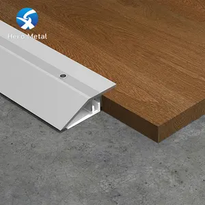 Plancher stratifié d'aluminium de 10mm aux bandes de transition de plancher de garniture de carrelage