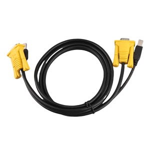 Кабель KVM <span class=keywords><strong>VGA</strong></span> 15PIN USB2.0 (штекер-штекер) для монитора компьютера, телевизора, удлинительный кабель-адаптер, медный сердечник, 1.5м, 3м, 5м - Product Image 1